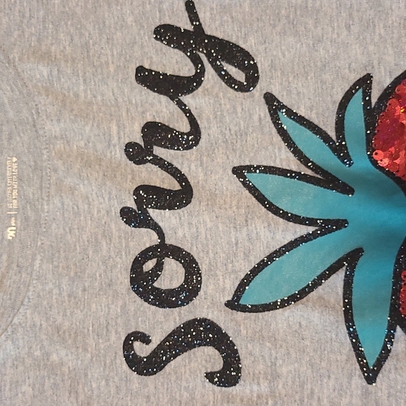 Justice Strawberry Top Criss Cross Shoulders - Girl's 20 - Picture 4 of 8